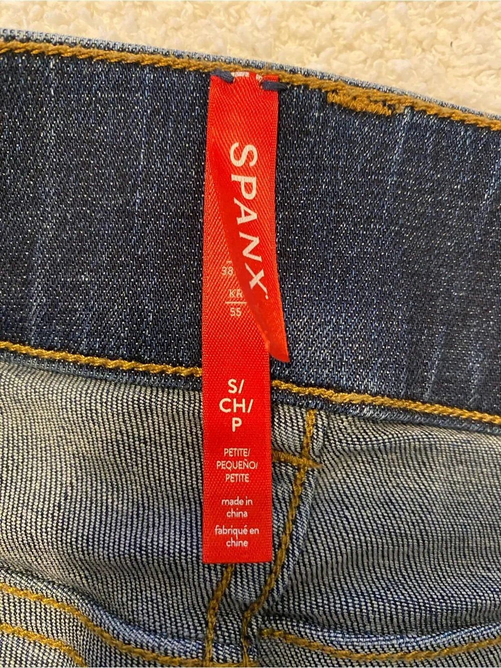 SPANX Dark Blue Flare Jeans